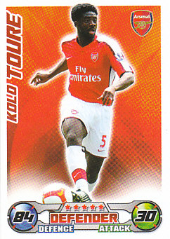 Kolo Toure Arsenal 2008/09 Topps Match Attax #4